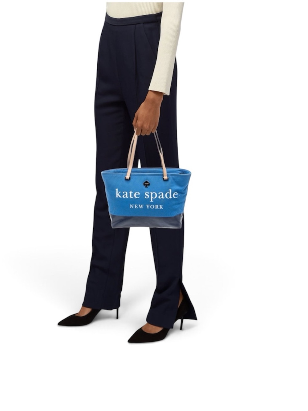 Kate Spade Francis Lott Street Tote Azure/Navy Blue